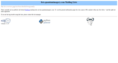 Desktop Screenshot of lists.quantumimagery.com